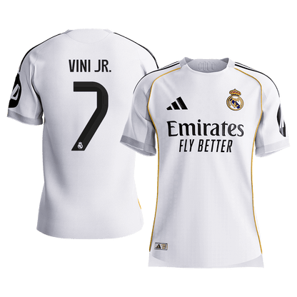 Real Madrid VINI JR. #7 Home Soccer Jersey Authentic 2025/26