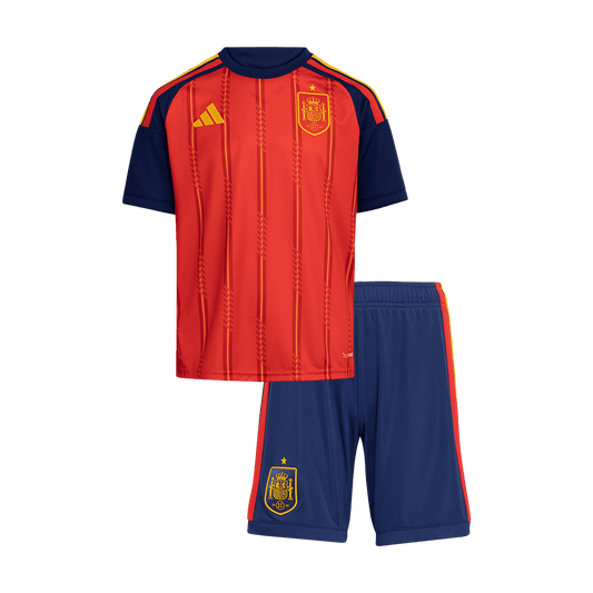 Equipación de fútbol infantil de la selección española para el Mundial de 2026