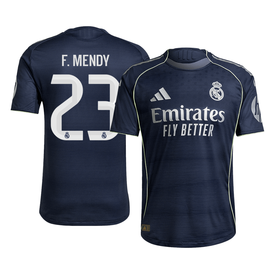 F.MENDY #23 Real Madrid Camiseta de Fútbol Auténtica Visitante 2025/26