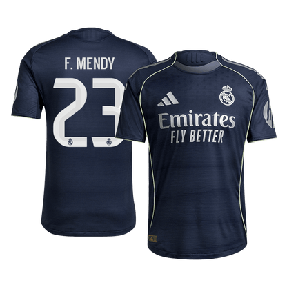 F.MENDY #23 Real Madrid Camiseta de Fútbol Auténtica Visitante 2025/26