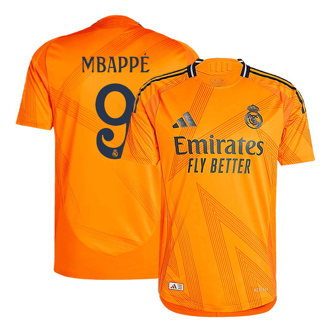 Camiseta auténtica de fútbol MBAPPE #9 Real Madrid Visitante 2024/25