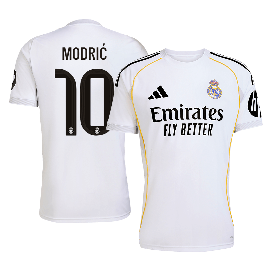 Camiseta de fútbol del Real Madrid MODRIĆ #10 para casa 2025/26