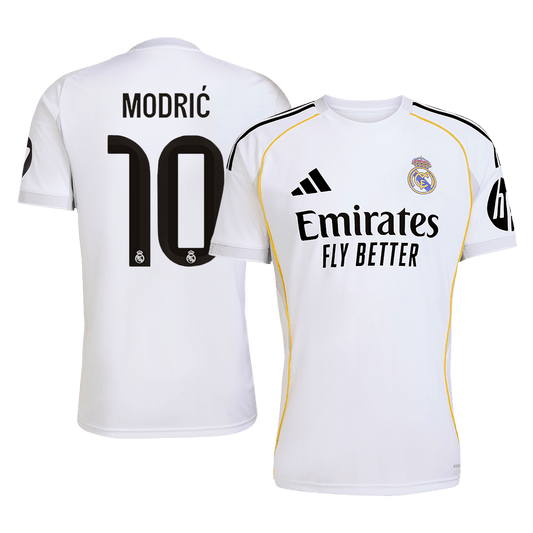 Camiseta de fútbol del Real Madrid MODRIĆ #10 para casa 2025/26