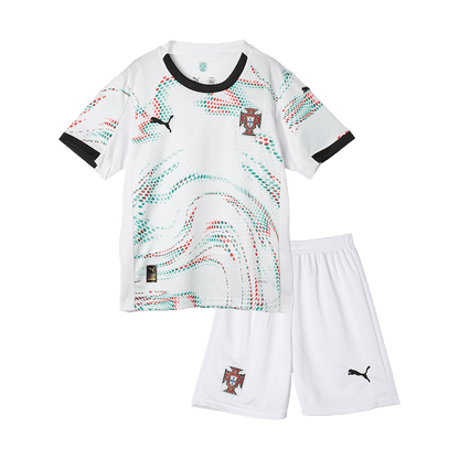 Portugal Away Soccer Jersey Kit 2025 Kids(Jersey+Shorts)