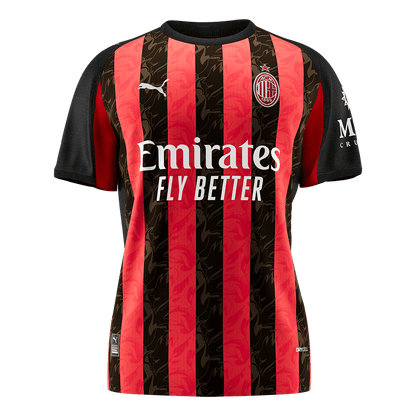 Camiseta de fútbol local AC Milan 2025/26 Roja y Negra