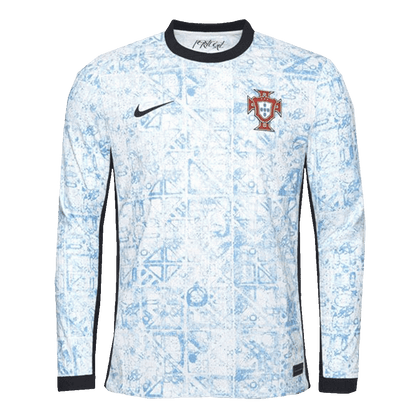 Camiseta de fútbol de manga larga auténtica de Portugal para la Eurocopa 2024