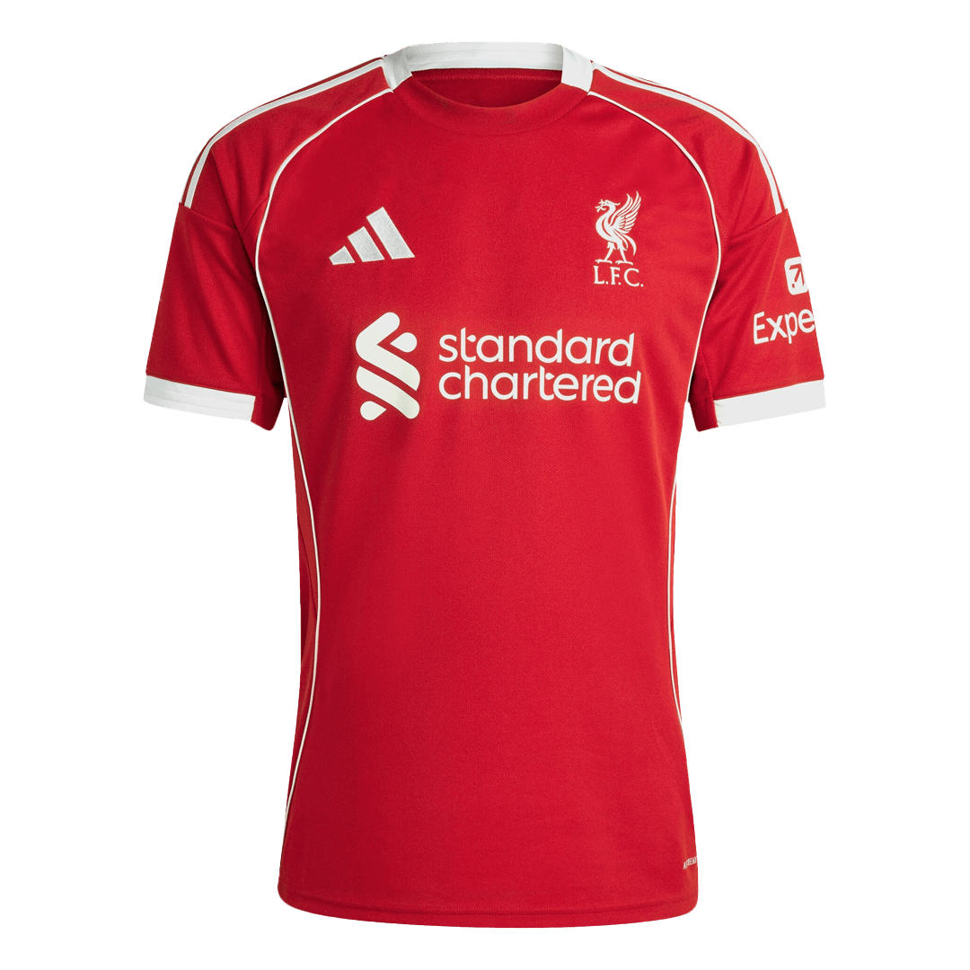 VIRGIL #4 Liverpool Home Soccer Jersey 2025/26