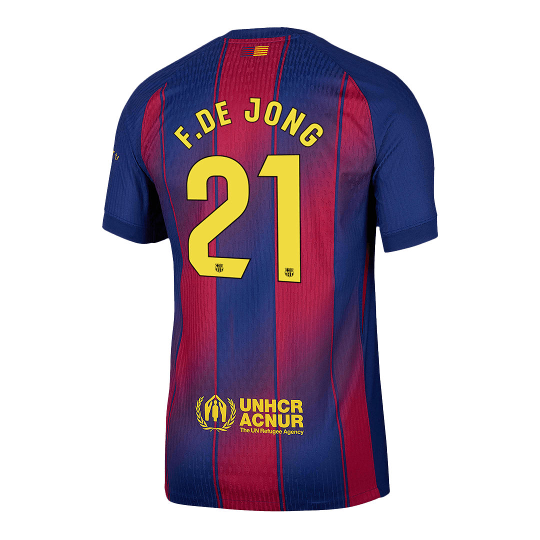 Avtenti?na doma?a majica F.DE JONG #21 Barcelona 2025/26