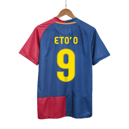 Camiseta Retro ETO'O #9 Barcelona Camiseta Retro de Fútbol de Local 2008/09 Final UCL