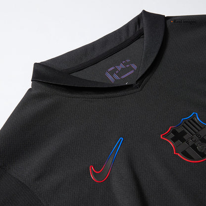 Gift-Barcelona Away Soccer Jersey 2024/25- Spotify Logo Without Text