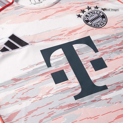 Bayern Munich Away Soccer Jersey Kit(Jersey+Shorts) 2025/26 White