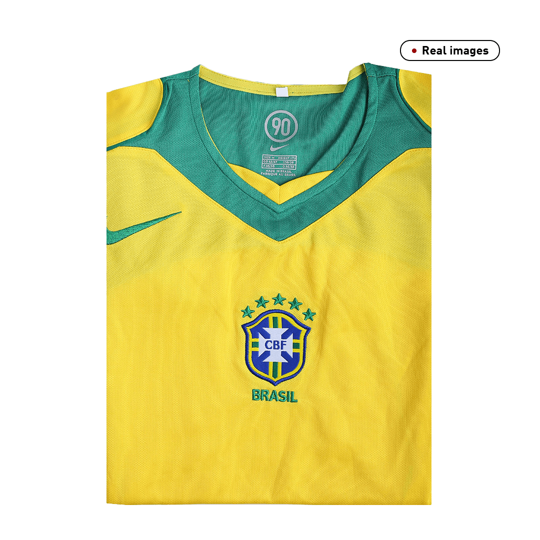 2004 Brazilski Doma?i Rumeni Retro Dres