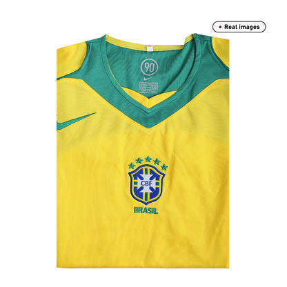 2004 Brazilski Doma?i Rumeni Retro Dres