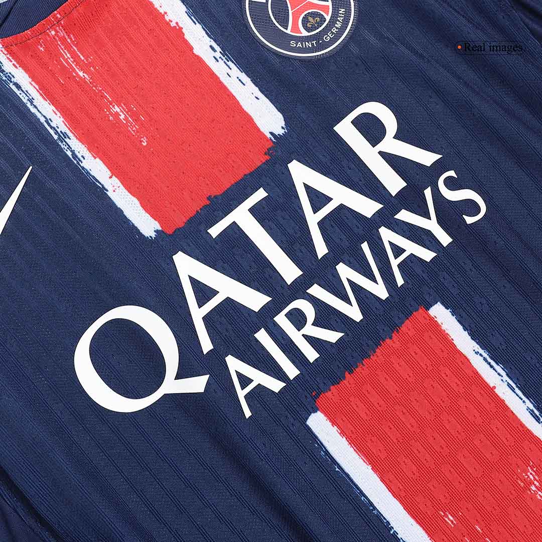 Camiseta de fútbol auténtica de CAMPEONES #25 PSG local 2024/25 CAMPEONES DE EUROPA