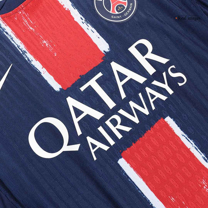 Camiseta de Fútbol PSG Auténtica KVARATSKHELIA #7 Camiseta de Casa PSG 2024/25 - UCL
