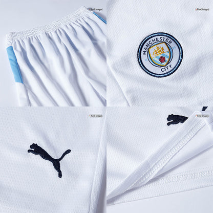 Equipación de fútbol de local del Manchester City para niños 2025/26