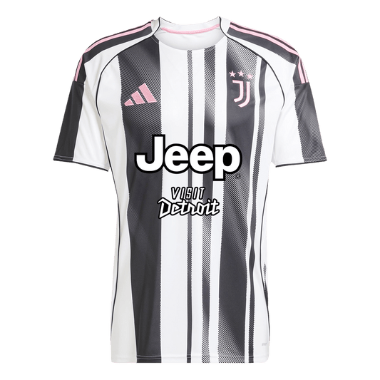 Juventus Home Soccer Jersey 2025/26 Black&White