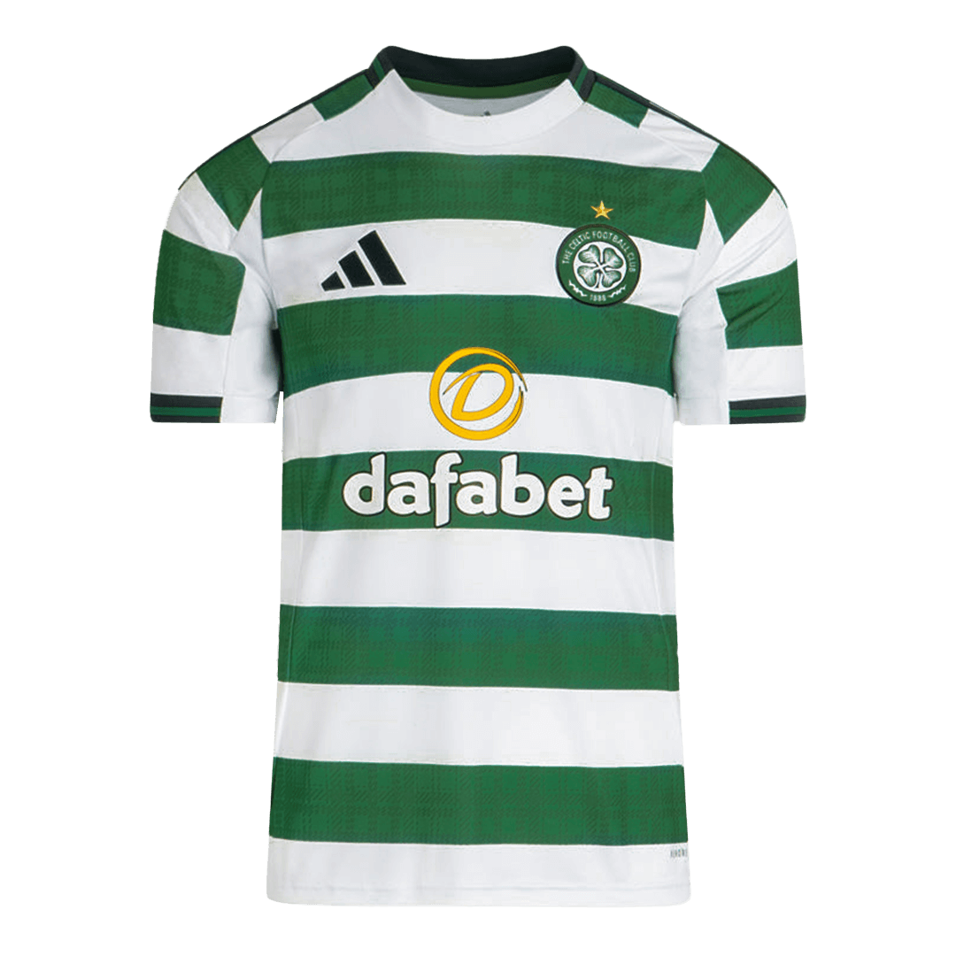 Camiseta de fútbol local del Celtic 2025/26 verde y blanca