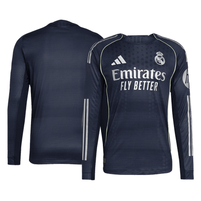 Player Version Real Madrid Away Long Sleeve Soccer Jersey 2025/26
