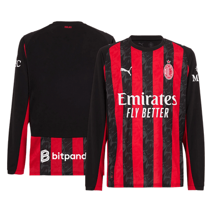 AC Milan Home Long Sleeve Jersey 2025/26