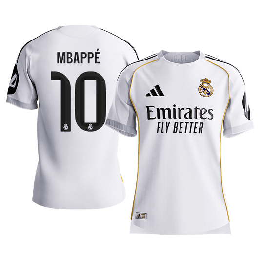 MBAPPÉ #10 Domači avtentični nogometni dres Real Madrid 2025/26