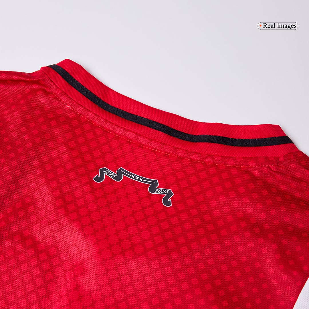 Domači nogometni dres Ajax 2025/26 rdeče-bel