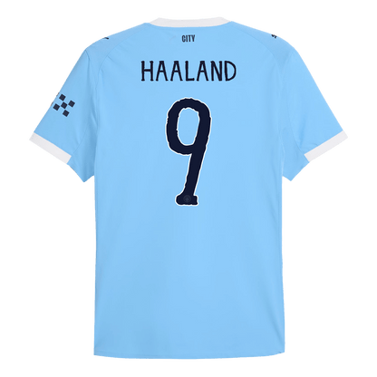 HAALAND #9 Authentic Manchester City Home Soccer Jersey 2025/26 Blue Jersey - Club World Cup